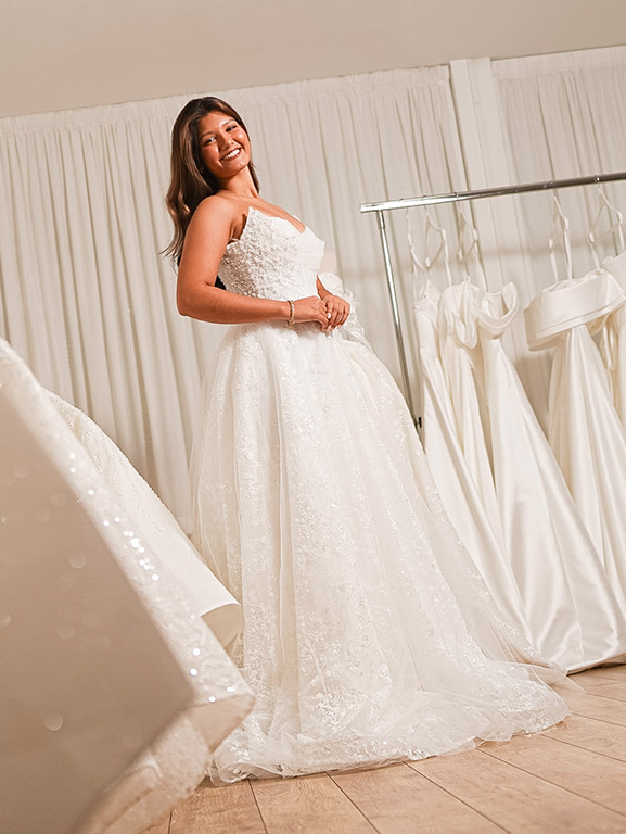 cliente 1a showroom robe de mariée