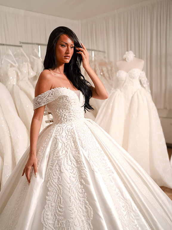 cliente 2 showroom robe de mariée