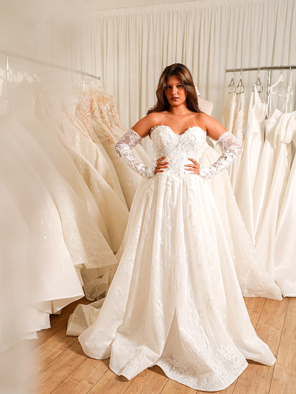 cliente showroom robe de mariée
